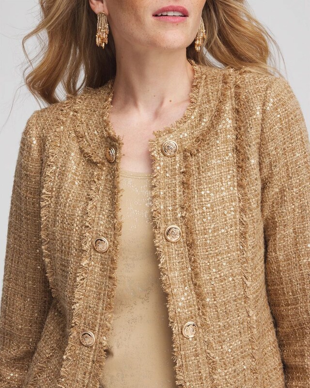 Gold Tweed Jacket - image 4